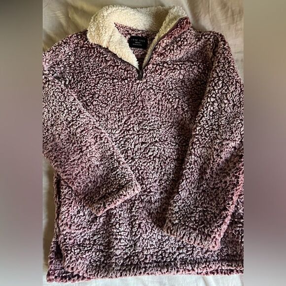 Love Tree Women's Pink Sherpa Jacket - Picture 5 of 6